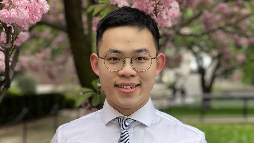 Columbia Engineering 2023 valedictorian Ethan Wu