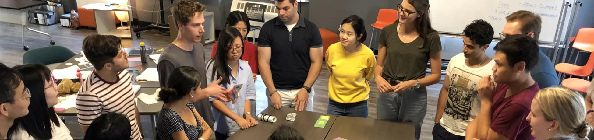 students in a lab
