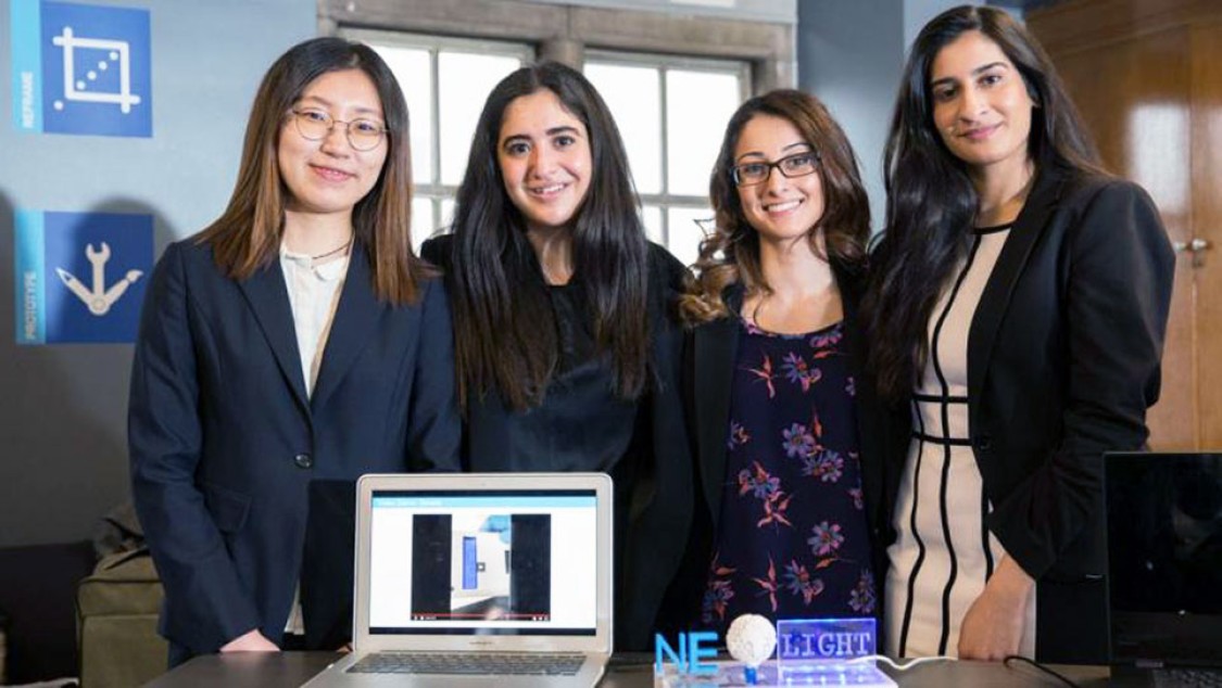 four femail students